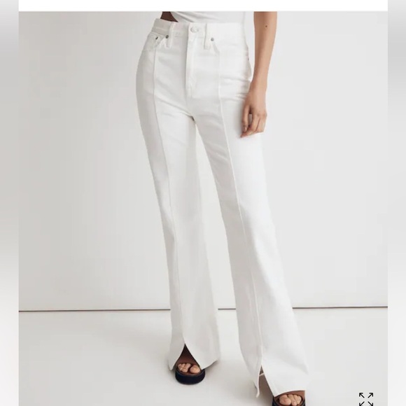 Baggy flare jeans in tile white sz 25 - Picture 2 of 11